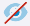 Eye icon with a red diagonal line through it.