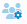 Icon of multiple users with a settings gear.
