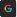 Google "G" logo icon on a dark background.