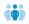 Multiple person icon.