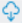 Cloud with a downward arrow.