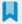 Blue bookmark icon.