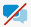 Chat icon with a red diagonal line through it.