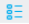 An icon depicting details view, represented by three horizontal lines with an accompanying smaller line or indicator to the right of each.