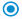 Blue circle with blue dot in the middle