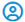 Blue user profile icon with a circular outline and a person silhouette inside.